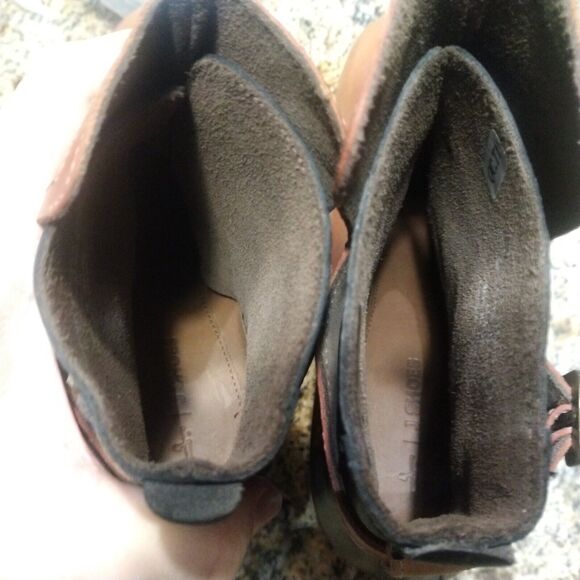 J Shoes Leather Hardwick Boots Booties Size 8 Anthropologie - Picture 10 of 13